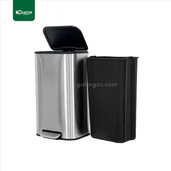 Side Inside Square Stainless Steel Pedal Bin Gator UAE SS33
