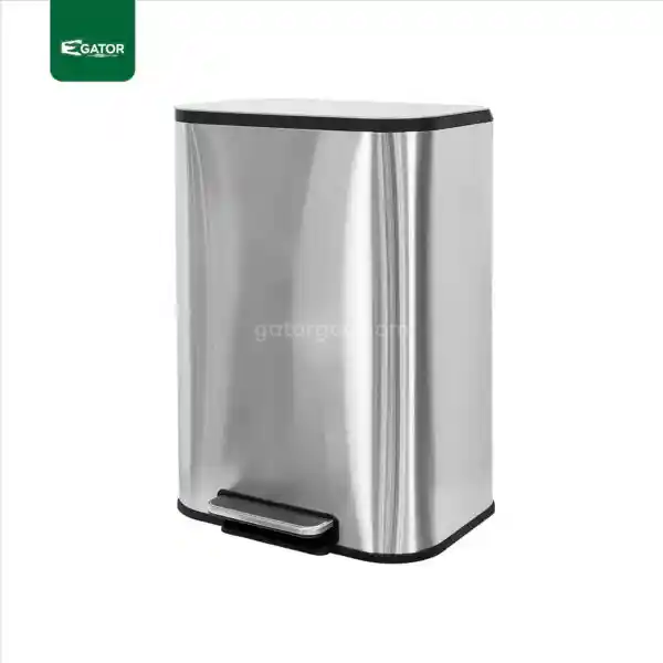 Square Stainless Steel Pedal Bin Gator UAE SS33-50