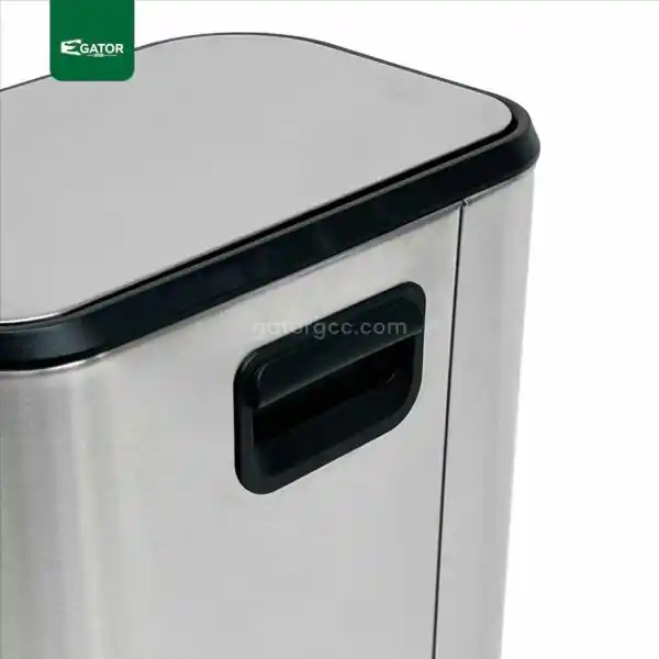 Square Stainless Steel Pedal Bin Gator UAE SS33