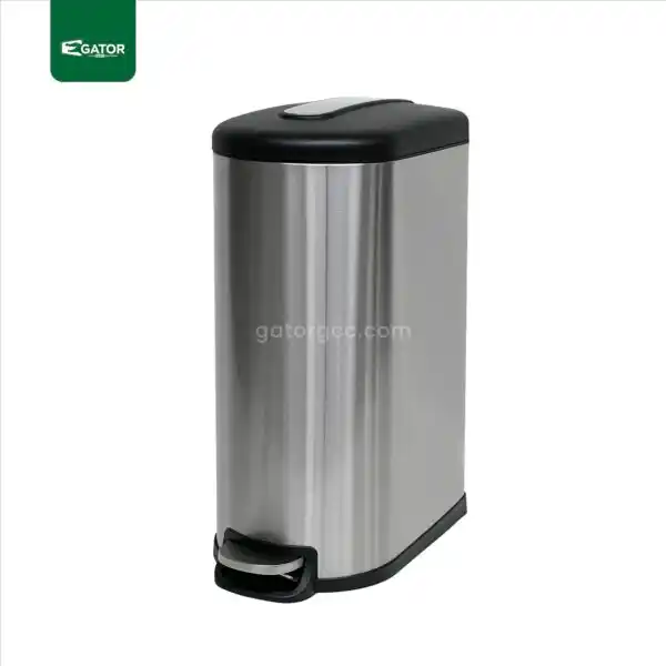 Stainless Steel Pedal Trash Bin Gator SS09-40