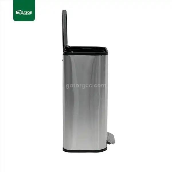 another side Square Stainless Steel Pedal Bin Gator UAE SS33