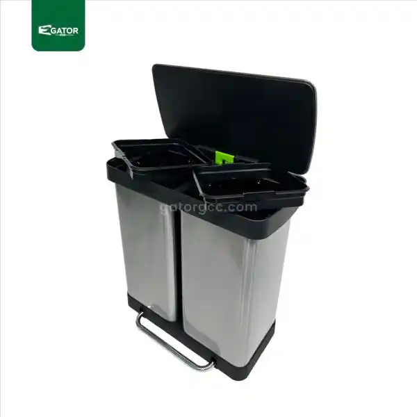 sid view Dual Compartment Trash Bin Gator UAE SS34