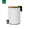 white Pedal Trash Can Gator UAE SS30W