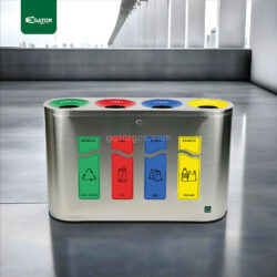 Customizable Recycle Bin Stainless Steel 240LTR | Trash, Garbage, Waste Bin