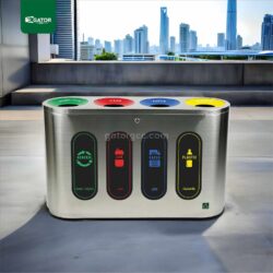 Customizable Recycle Bin Stainless Steel 240LTR | Trash, Garbage, Waste Bin