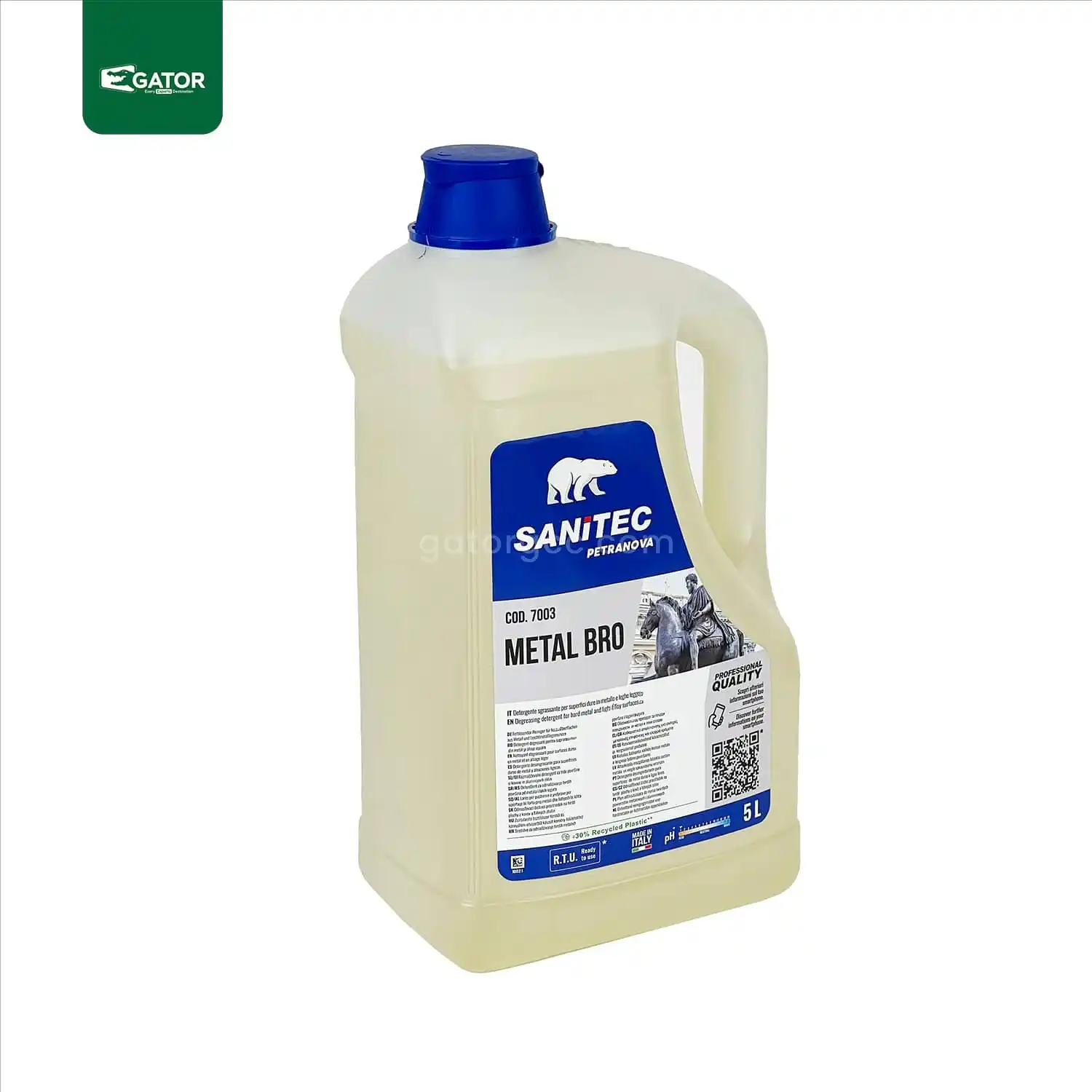 Gator Sanitec Professional Metal Cleaner for Hard Surfaces SN53-5