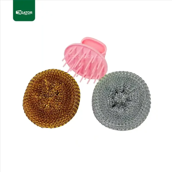 Steel Wool Scouring Pad with Handle Gator SW05
