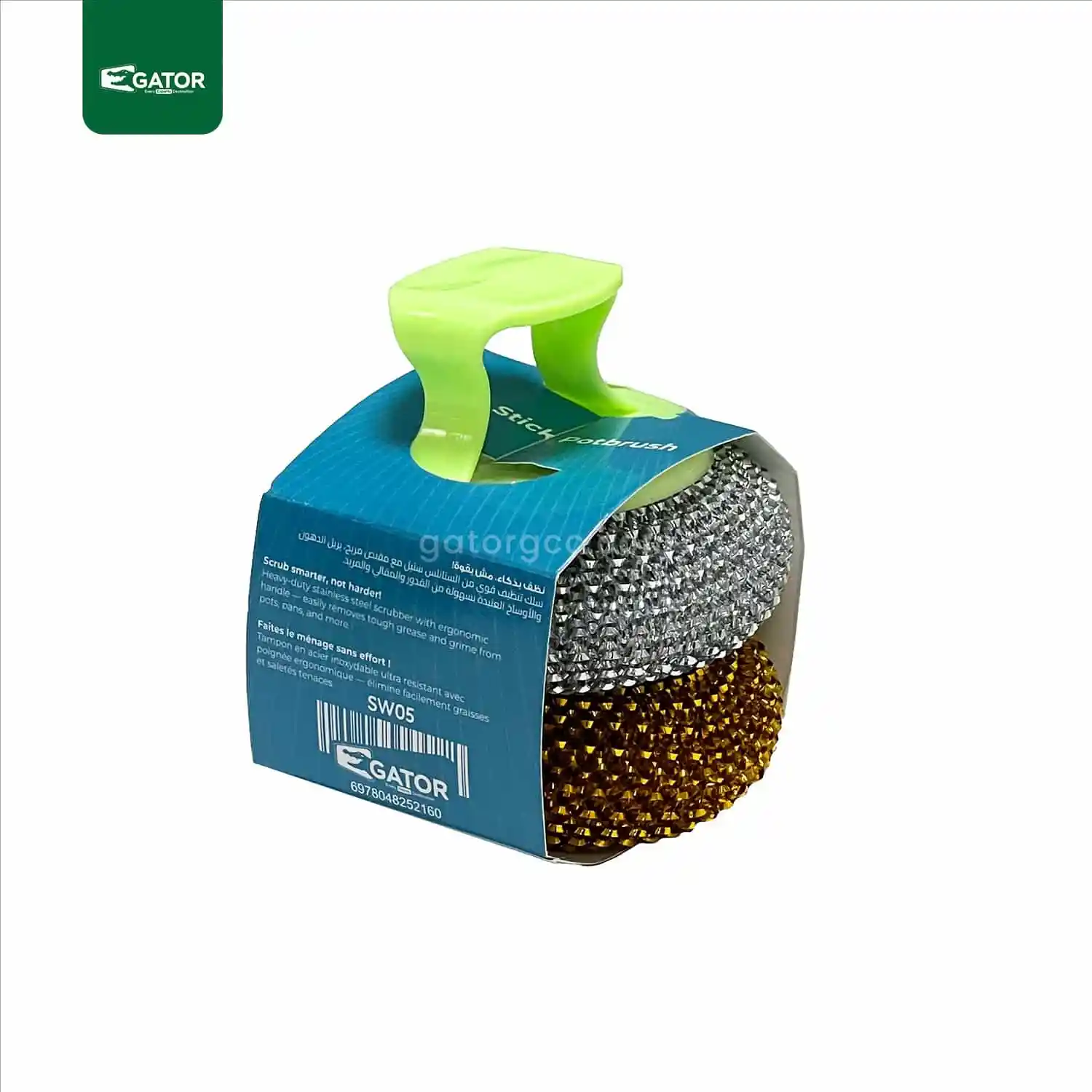 Steel Wool Scouring Pad with Handle SW05