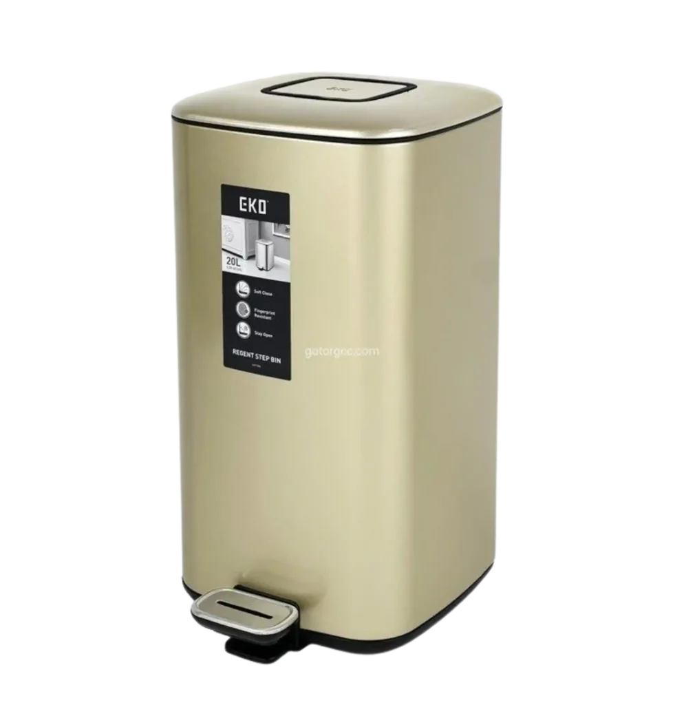 Stainless Steel Square Slow Closing bin eko waste management gator SS54