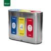 Stainless Steel Triple Recycling Bin Gator UAE RB02-1C