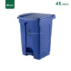 Blue Plastic Pedal Waste Bin Gator Bins GC05B-45
