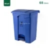 Blue Plastic Pedal Waste Bin Gator Bins GC05B-68