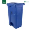 Blue Plastic Pedal Waste Bin Gator Bins GC05B-87