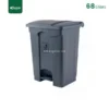 Grey Plastic Pedal Waste Bin Gator Bins GC05A-68