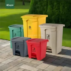Live Plastic Pedal Waste Bin Gator Bins GC05