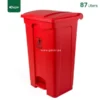 Red Plastic Pedal Waste Bin Gator Bins GC05R-87